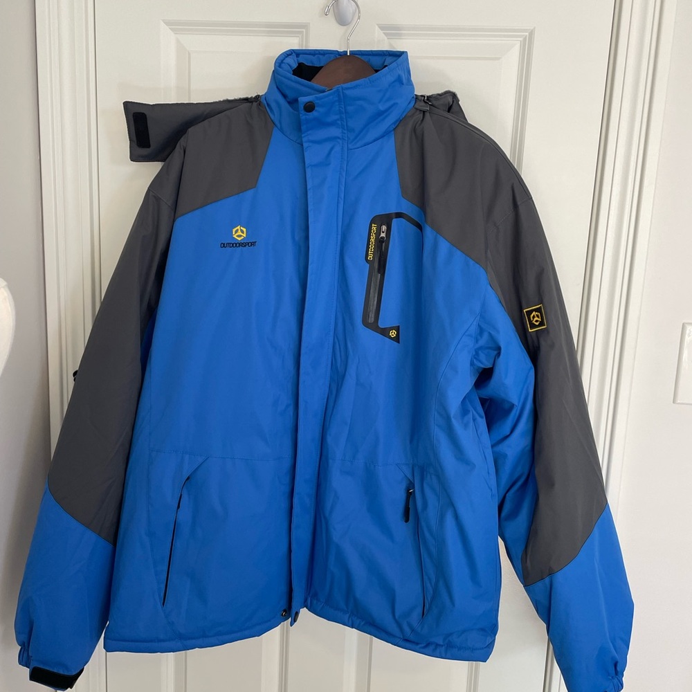 Outdoorsport Blue and Gray men’s 2XL Outdoor Jacket